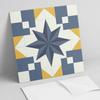 Komplet Kafelków Winylowych Z Nadrukiem Geometryczny Wzór Gwiazdy 20X20X20 Cm