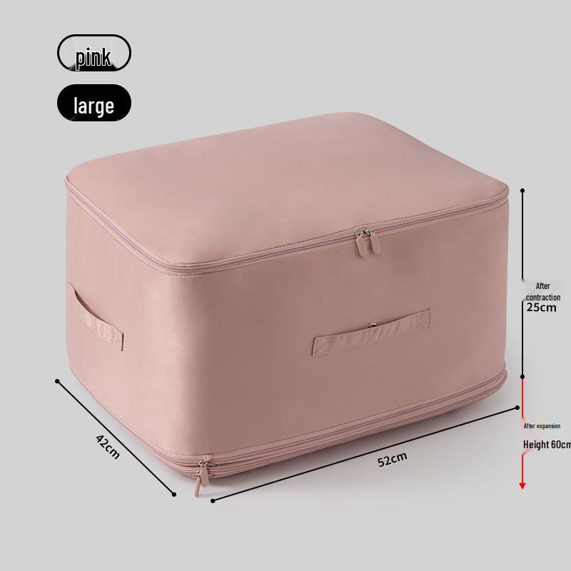 Large Capacity Compressible Storage Bag for Quilts and Jackets