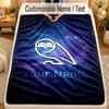 Flannel BlanketSheffield Wednesday FC Custom Name Text Personalized Soft Warm Throw Blanket Home Decor Gift