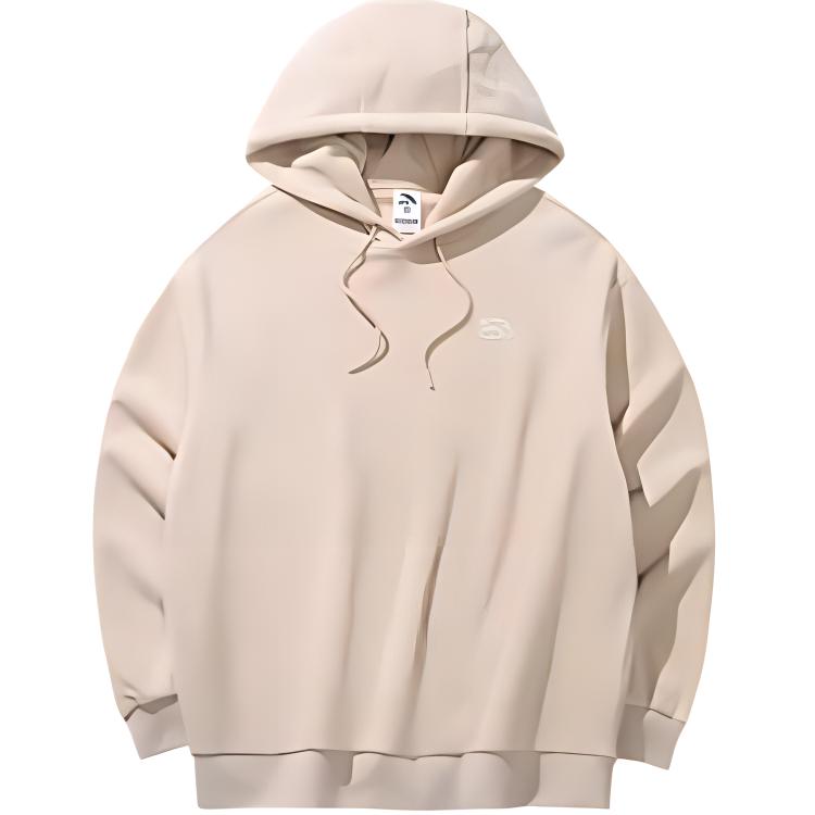 

Anta Comfortable Pullover Loose Sweatshirt Unisex tops Oat-Milk-Brown 972448701-5 XL