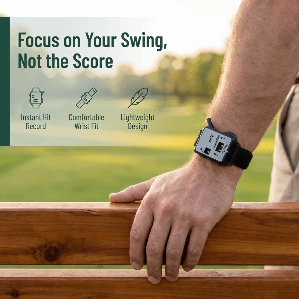 4pcs Manual Counting Dial Golf Stroke Counter Easy-Press Button Tally Counter  Referee Use