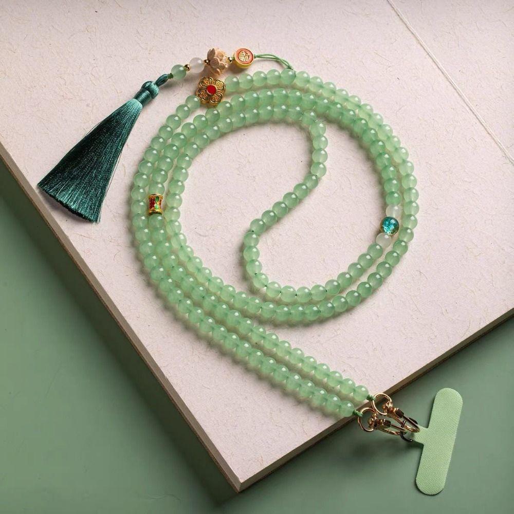 Long Crossbody Phone Chain Chinese Style Phone Lanyard Phone Strap Anti-Loss Phone Hanger Women