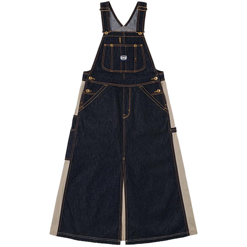 Lee Women s Patchwork Denim Overall Dress M