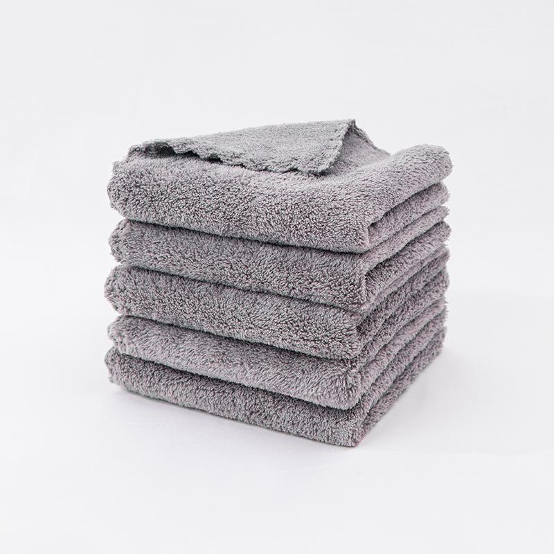 Coral Fleece Dishcloth - Soft, Absorbent, Multi-color Microfiber Cleaning Towel