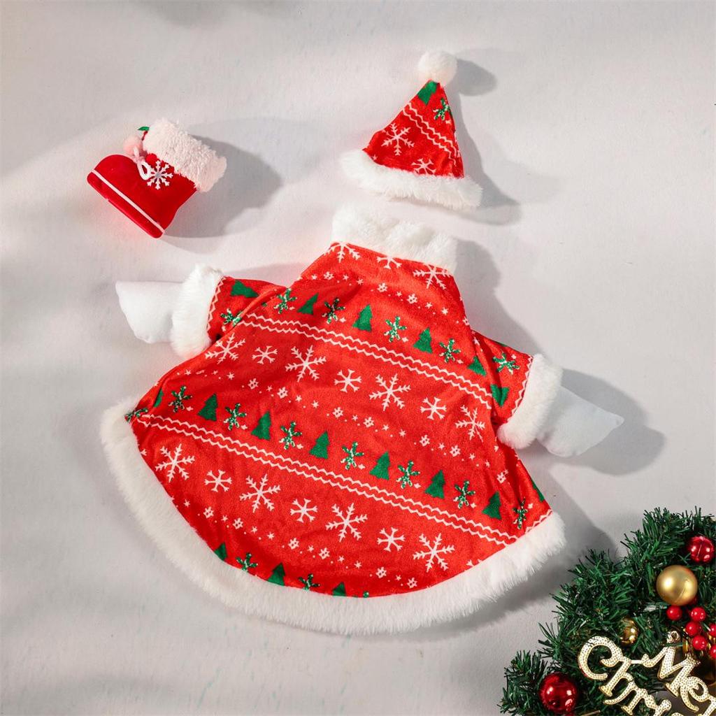 Christmas Santa Coat for Porch Goose Decoration