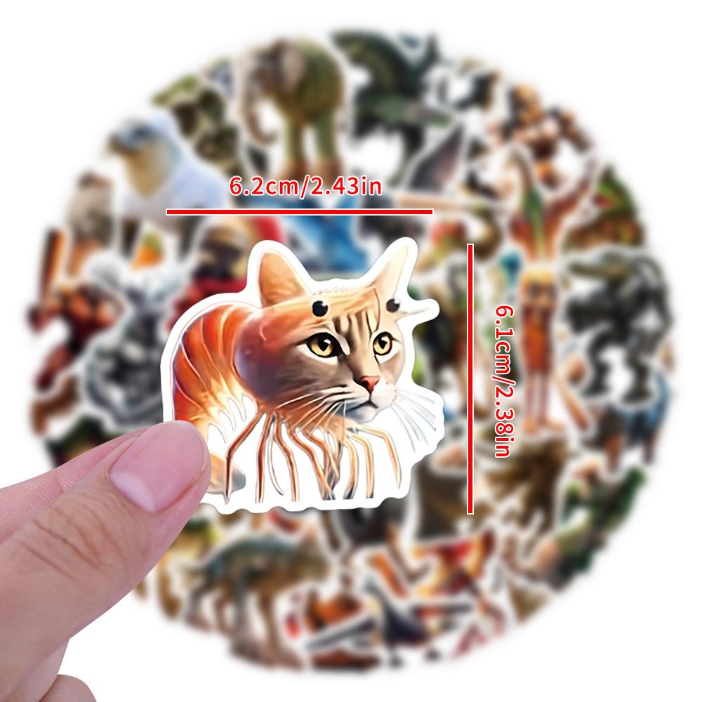 50 New American Shanhai Jing Graffiti Stickers Decorative Scooter Suitcase DIY Stickers