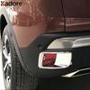 Rear Fog Light Lamp Cover Trim For Peugeot 3008 GT 2017-   Chrome Car Rear Bumper Foglight Bezel Trims Accessories