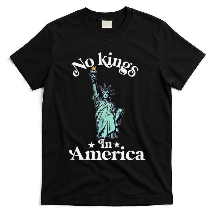 

No Kings In America Flag Protest Save Democracy T-Shirt Unisex S
