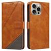 For iPhone 15 Pro Max Case Card Slots Lines Pattern PU Leather Phone Cover Stand