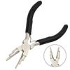 Jewelry Pliers Heavy Duty Metal Multi-functional Replacement Round Nose 6 In 1 Black C-rings Equipment Rubber Grips