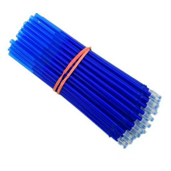 

Стержень для гелевой ручки стираемый 0,5 мм — гладкий и термостойкий для занятий каллиграфией (Кристально-синий) 0.5mm