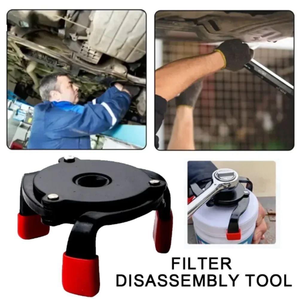 High Strength Steel Oil Filter Removal Tool Universal Design 3 Jaw Tool Engine Service