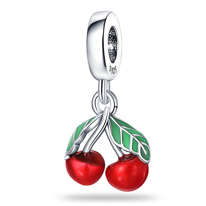 

Шармы Подходят для Браслетов Пан Медный Цвет Клубника Вишня Черника Фрукты Сладкие Оригинальные DIY Ювелирные Изделия День Рождения Изысканные Подарки