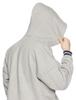 Champion Half Large Script Logo Oxford Size M Men's Hoodie, Fleece-Lined, Sleeves, Logo, Print, C3-N119, Gray,