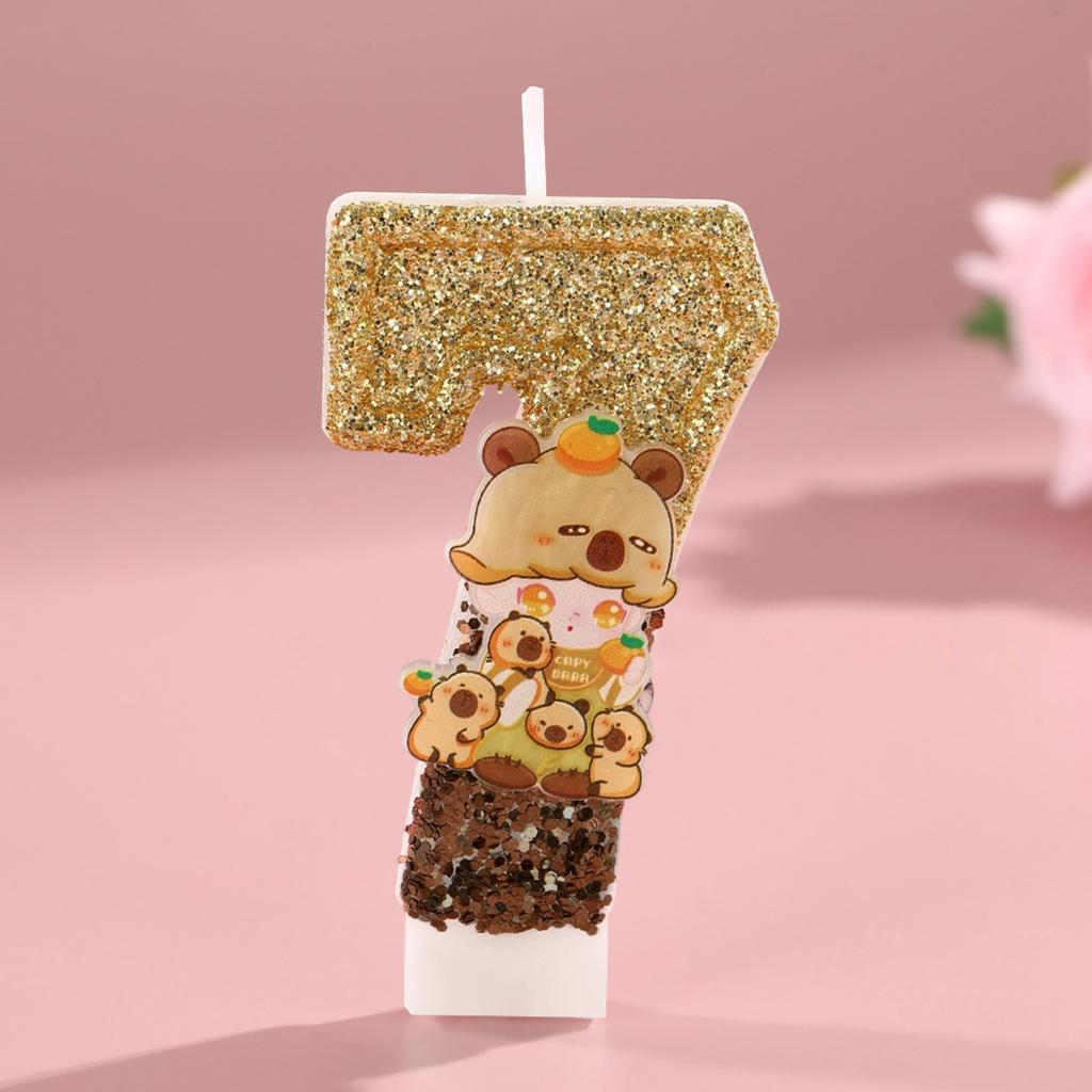 Cute Cartoon Digital Candles, Birthday Candles, Party Decorations