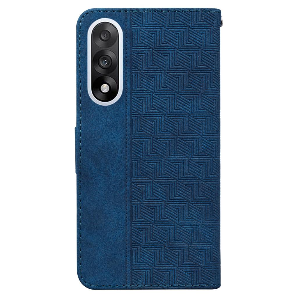 For OnePlus Nord 5 5G Case Geometry Pattern Leather Wallet Phone Cover with Wrist Strap