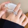 In Wind Multi-layer Pearl Zir*****pen Ring Female Design Index Finger Ring Personality Ring Tide
