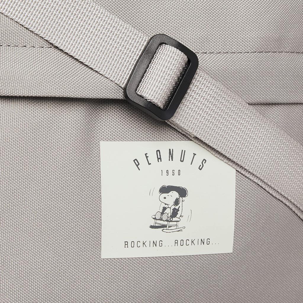 Shoulder Bag Mini Shoulder Square Crossbody Water Repellent Lightweight Sustainable Eco Small Shoulder Logo 0318 Gray [Snoopy] (SPZ-2921)