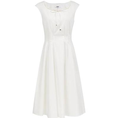 2025 Summer Sleeveless Tie-Waist A-Line Dress
