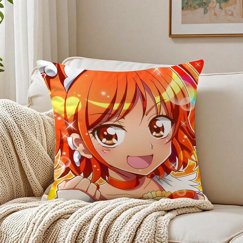 Anime MagicalGirl SSmile PPrecures PPretty Cushion Cover Pillowcase Antidustmite Living Room Sofa Decor Cushion Room