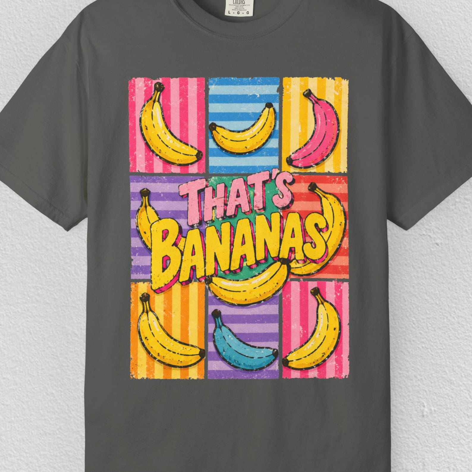 Comfort Colors Thats Bananas Shirt, Funny Banana Shirt, Banana Lover T shirt Gift, Pop Art Women Tee, Colorful FruiT shirt, Trendy Summer Tee 4XL