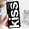 Letters Kiss Phone Cover Case for Motorola Moto G50 G32 G51 G73 G53 G30 G71 G60s Edge 20 Pro 30 Lite G22 Edge40 G52