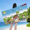 Dr Slump Anmie A-Aralees Bath Towel Microfiber Soft Water Absorbing Breathable For Girl Kids Decorative Cartoon Beach Towel