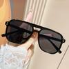 Preppy Fashion Glasses Unisex Full Rim Hand Washable with Decorate Lens Function, for Daily Wear, Running, Fishing, Climbing