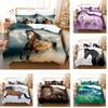 Animal Horse, Animal World Printing Student Dormitory High Definition 3D Three-Piece Bedding