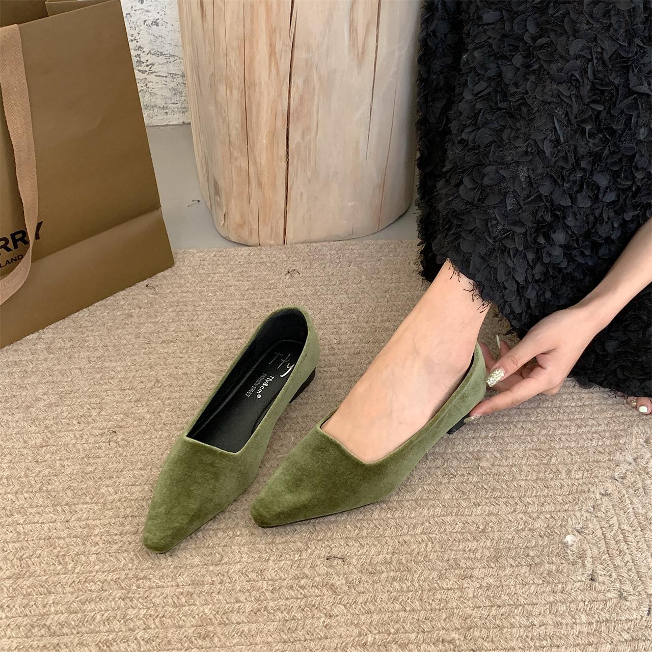 

Bailamos Brand Design Flats Women Flat Heel Ballet Pointed Toe Slip On Shoes Ballerina Casual Loafers Mujer Soft Driving Shoes 35