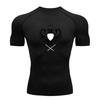Men's Compression Fitness Sports T-Shirt, Double Headed Eagl