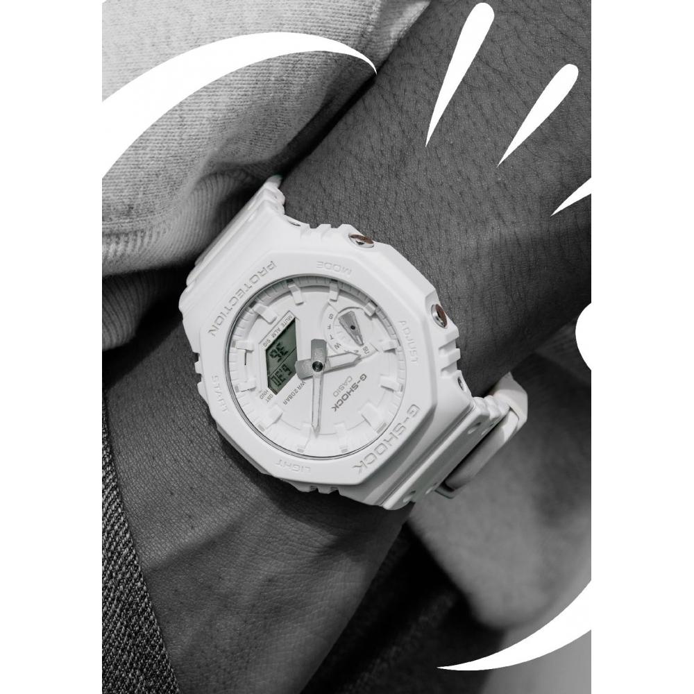 [Casio] Relógio G-ShockTONE-ONTONE série GA-2100-7A7JF Masculino Branco