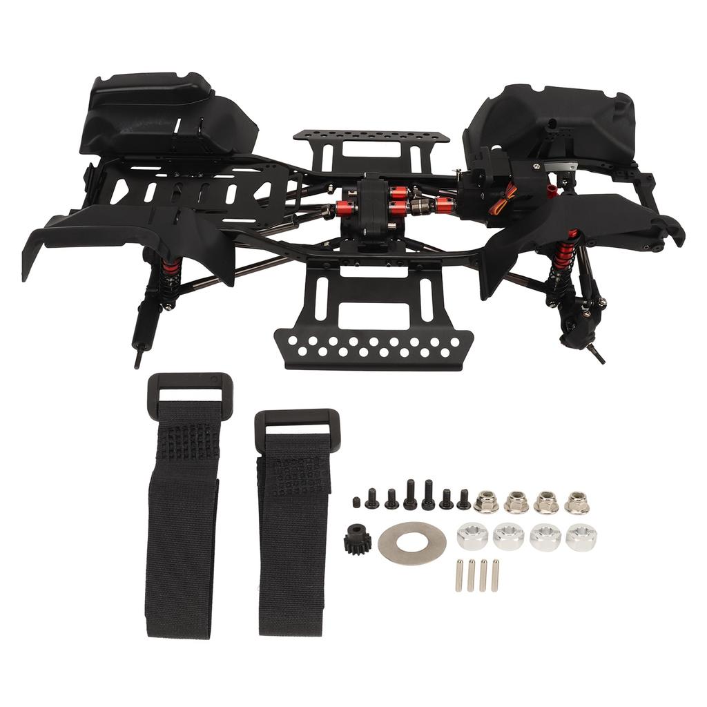 RC Crawler Car Chassis Frame 2 Speed Transmission 4 Shock Absorbers 313mm Wheelbase Chassis Frame