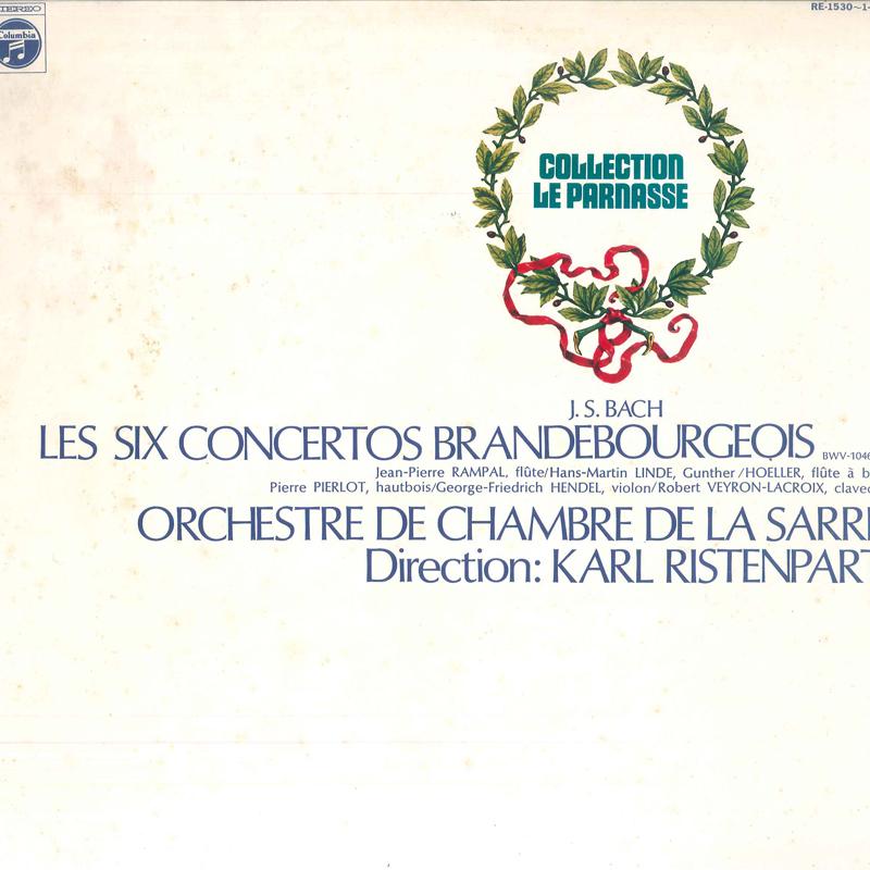 

LP Record J.S. BACH KARL RISTEMPART ORCHESTRE - Concertos Brandebourgeois RE1530 COLUMBIA 1973 Japan Obi Classical Used