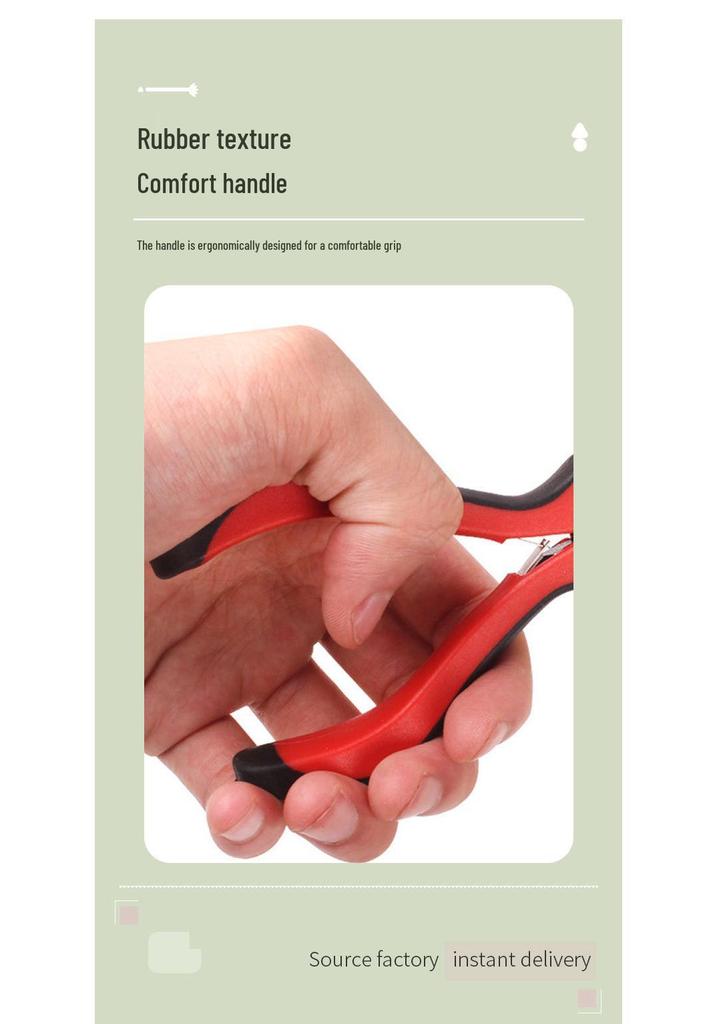 Seamless Hair Extension Silicone Clips & Bent Nose Pliers Set - Wig Accessories