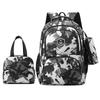 Backpack Shoulder Printed Bag Pencil Case 3 Piece Set Child Schoolbag