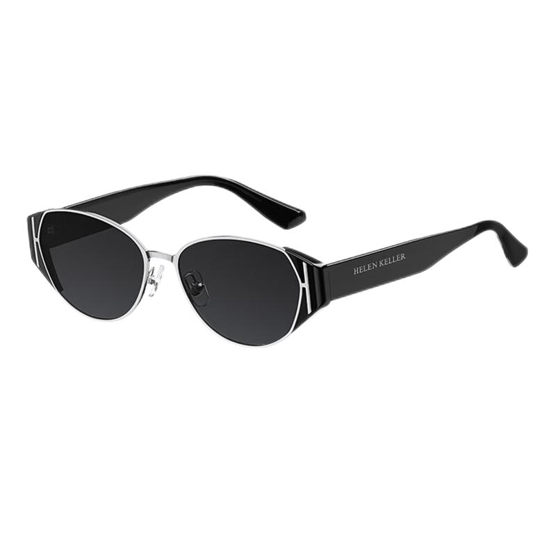 Helen Keller Retro Geometric Cat Eye Sunglasses