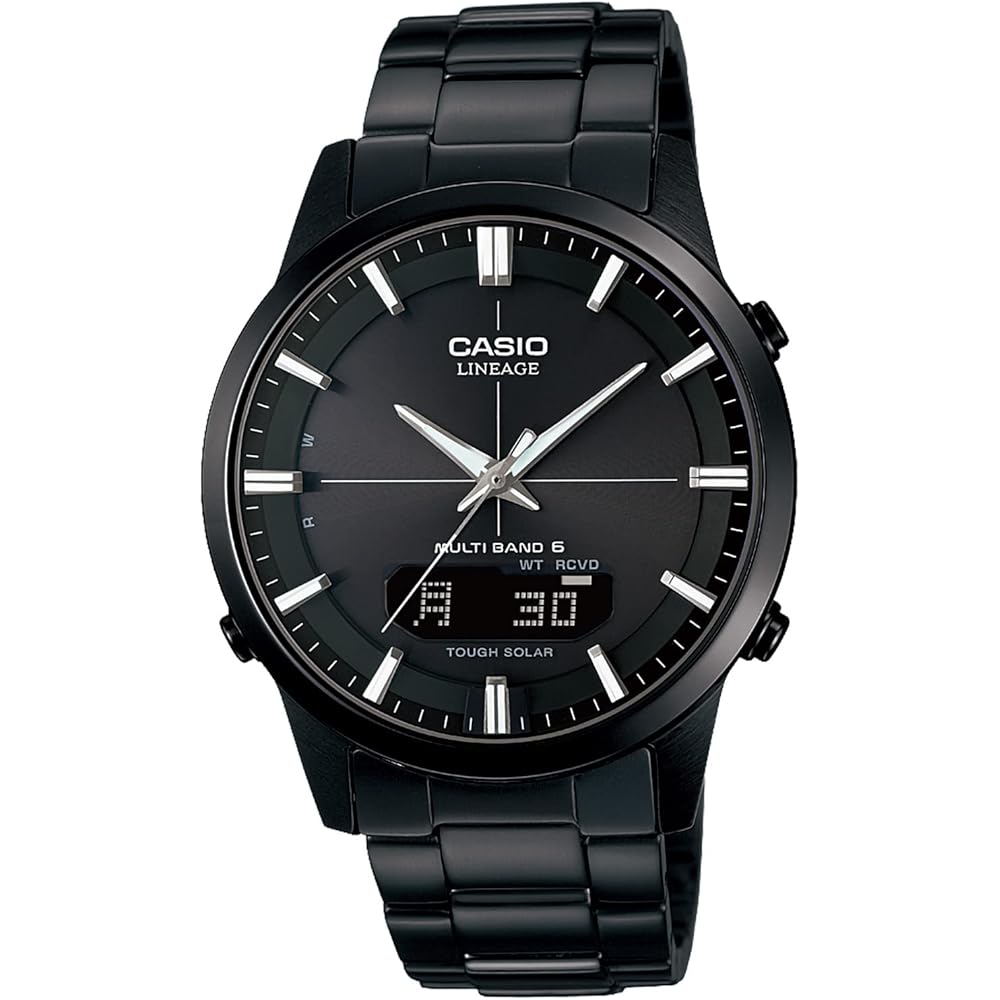 Casio Lineage Solar Radio-Controlled Watch LCW-M170DB-1AJF Men's Black Stainless Steel 10 Bar Water Resistant