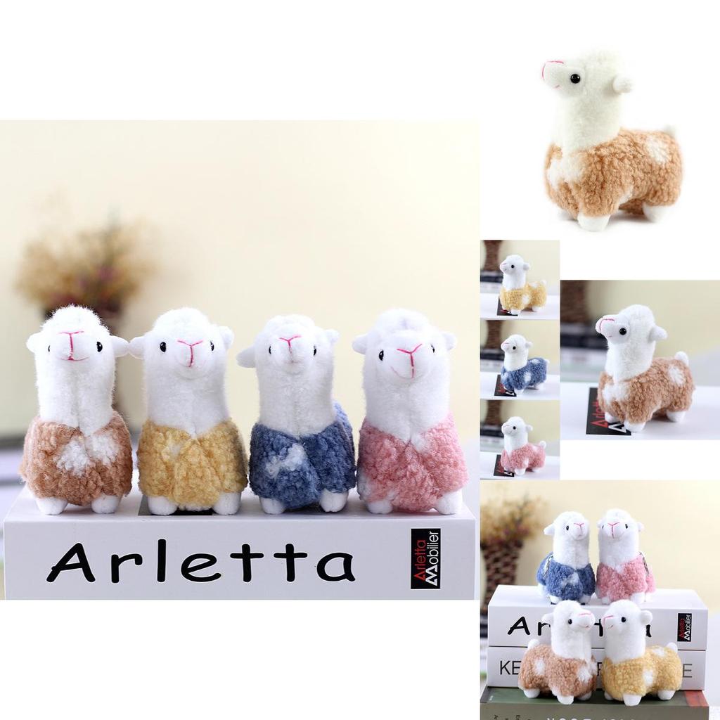 Adorable Plush Alpaca Keychain Charming Small Stuffed Toy For Bags And Gifts