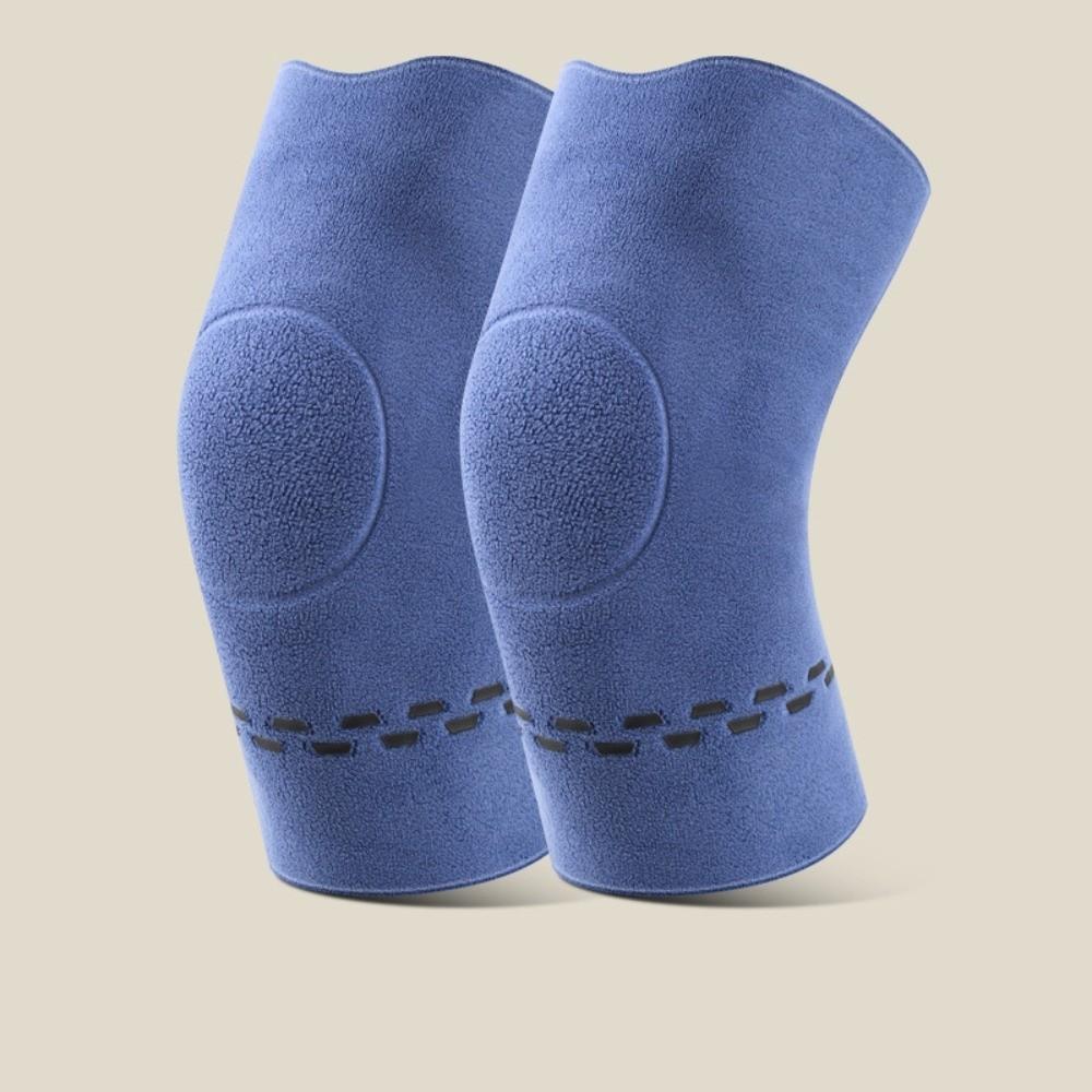

Fashion Windproof Knee Warmers Double Side Thickned Warm Knee Protector Cold Proof Knee Pads Autumn Winter синій
