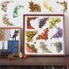 50Pcs/Set Retro Flower Wall Series 01 PET Stickers Waterproof DIY Fashion Doodle Decals Stickers