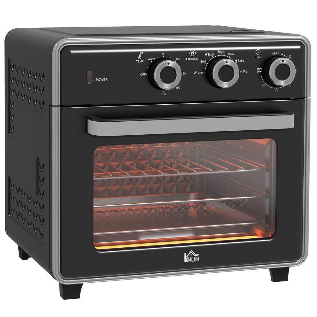 20L 90 230 celsius Mini Convection Oven With Air Fry Function Black