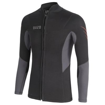 3mm Neoprene Wetsuit Jacket with Front Zipper for Surfing, Diving, and Snorkeling (BS3005M-S)