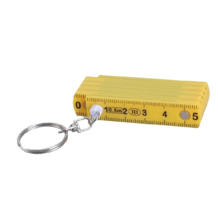 Travel Friendly Folding Ruler Keychain Compact Folding Ruler Keyring Measurement Tool Simple for Accurate Measurements
