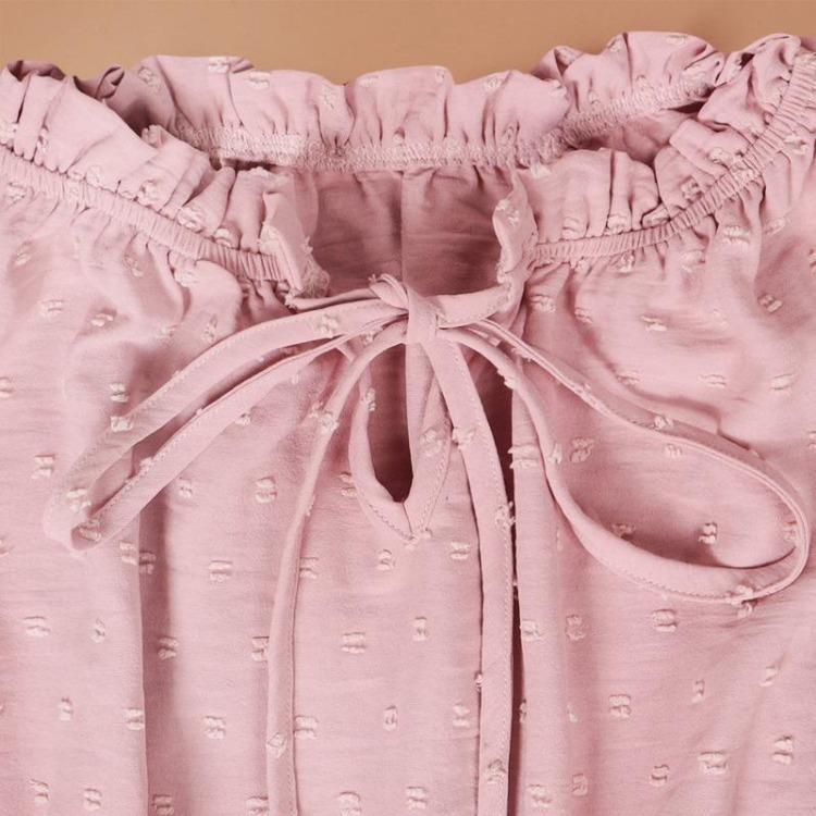Summer Casual Holiday Dress Women Lace Up High Waisted Pleated Ball Sleeveless