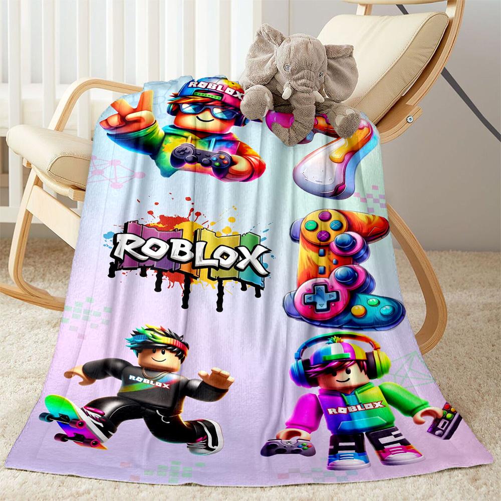 Roblox 324 Blanket Soft Warm Cozy Suitable for Office Chair Couch Seaside for All Occasions Playful Design Gifts For Family Or Friends