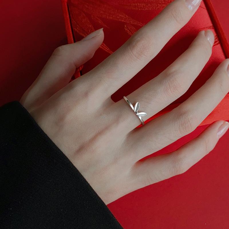 PANJBJ 925 Stamp Silver Color Rabbit Ears Ring for Women Girl Irregular Animal Cute Jewelry Birthday Gift Wholesale Dropshipping