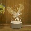 Creative Led Night Light Usb Plug Night Light Monochrome Bedside 3d Night Light
