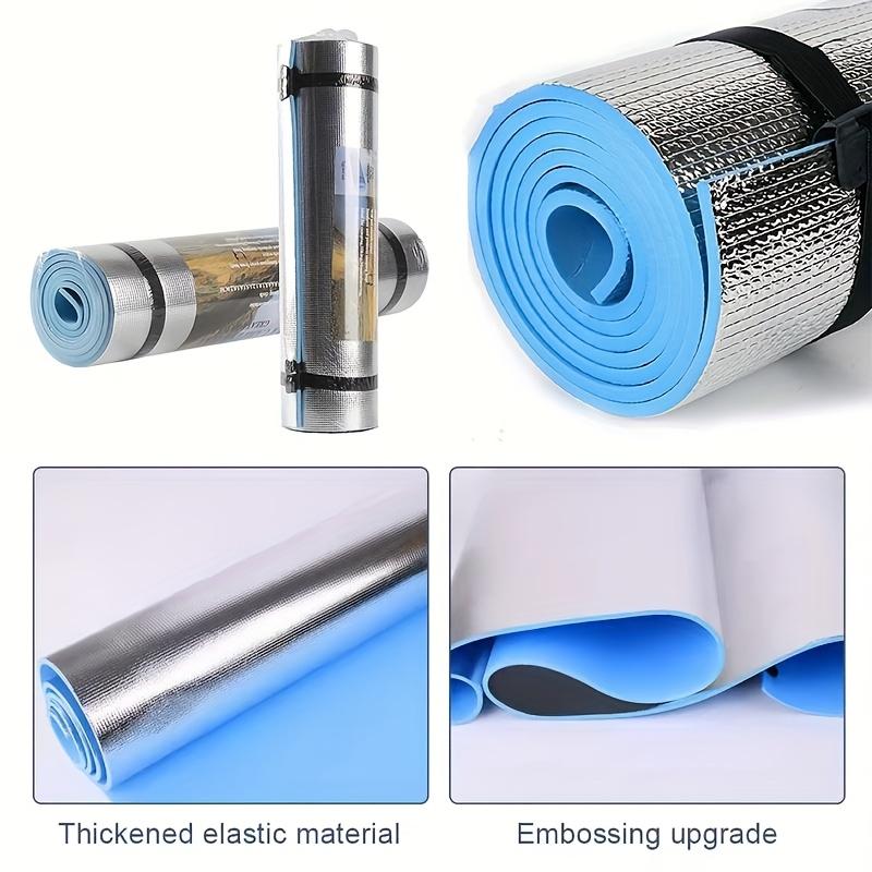 Thickened Elastic Foam Camping Sleeping Pad - Waterproof & Moisture-Proof, Durable EVA Material with Upgraded Embossing - 70.87x19.69x0.24 Inches