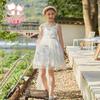 Mädchen Pailletten Prinzessin Blumenmädchenkleid